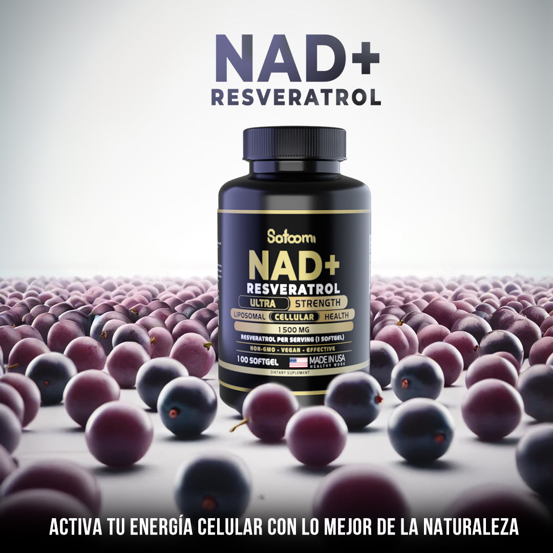 NAD + RESVERATROL TU ALIADO ANTIENVEJECIMIENTO 100 CAPSULAS